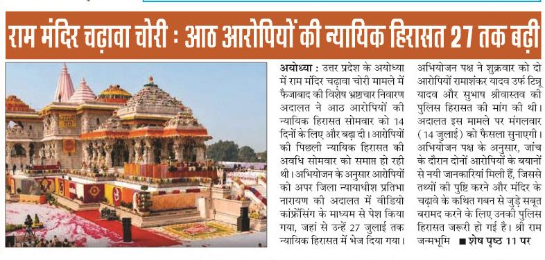 ram mandir chadhava
